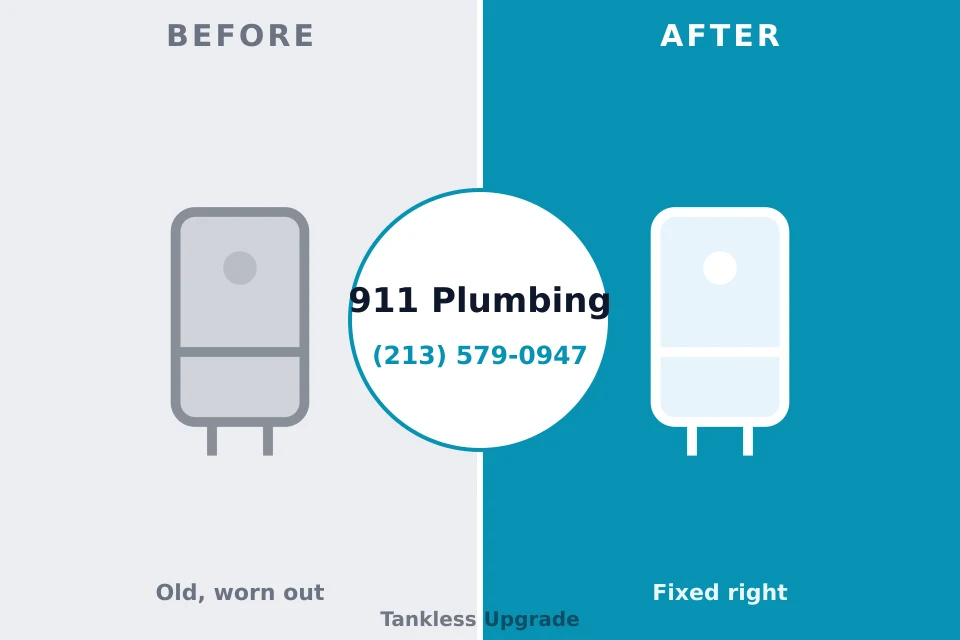 Before and after: plumbing repair Bridgetown, OH